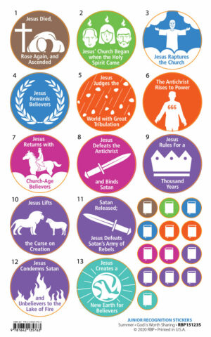 Regular Baptist Press Junior Recognition Stickers (Pkg of 5)