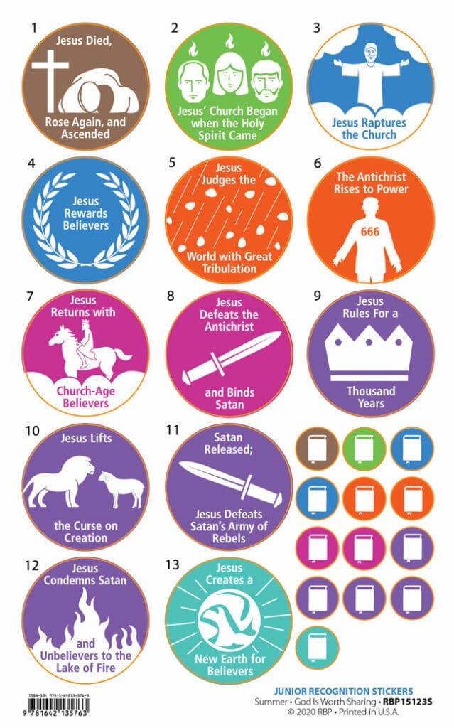 Regular Baptist Press Junior Recognition Stickers (Pkg of 5)