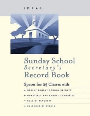 Ideal Sunday School Secretary Record Book (New Cover)